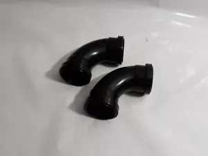 2 x Polypipe 50mm Push Fit Waste Pipe Fittings in Black 54mm Pipe Water - Picture 1 of 5