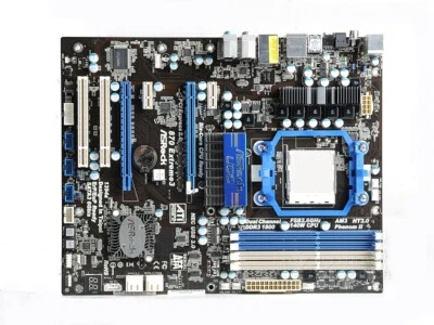 ASROCK 870 Extreme3 Motherboards AMD 870 DDR3 Socket AM3 ATX - Image 1 of 4