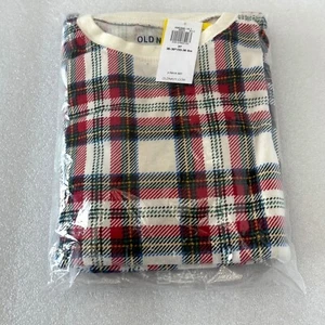 Old Navy NWT Pajama Set Plaid 3T Kids Snug Unisex Holiday Red Green Yellow Blue - Picture 1 of 9