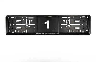 2 x AMG Euro License Number Plate Frame - Image 1 of 4