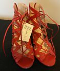 Prabal Gurung for Target Lace Up Shoes Heels Red Size 7 Sandals New with Tag