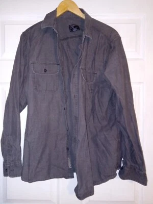 Camisa GH Bass Grande Para Hombre Gris Abotonada Foto 1 de 4