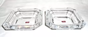 Cristal D’Arques Crystal Clear Nut/Condiment Bowl, 5.25" Square, Set of 2 - Picture 1 of 6