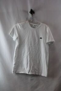 Lacoste Men's White Logo Graphic T-Shirt sz S