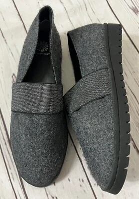 Mocasines Yellow Box Asher de tela gris negro para mujer talla 10 M nuevos Foto 1 de 4