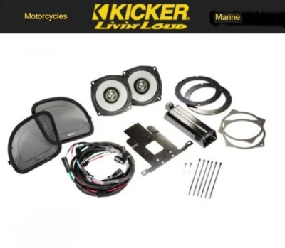 KIT AMPLIFICADOR DE CARENADO Y ALTAVOZ KICKER HARLEY '15-23 ROAD-GLIDE (MODELOS NO CVO) Foto 1 de 4
