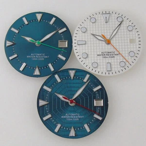 Reloj 29mm Estéril Blanco Mar Azul Sunburst Cuadrante Ajuste Japón NH35 NH36 Movimiento - Imagen 1 de 12