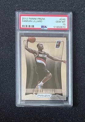 2012 Panini Prizm - #245 Damian Lillard - PSA 10 - Image 1 of 2