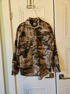 Camicia uomo Cabelas manica lunga con bottoni taglia grande poliestere flanella mimetica - Foto 1 di 12