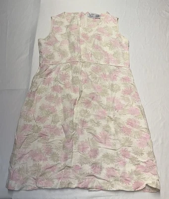IN DUE TIME Maternity Linen Blend Dress Size Small Floral Pink - Image 1 of 4