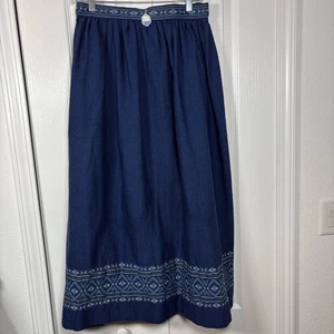 Vintage Berea College Student Craft Industries Handwoven Skirt M Wool Cotton KY - Picture 1 of 12