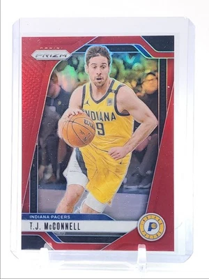 T.J. MCCONNELL 2024-25 PANINI PRIZM NBA BASKETBALL RED PACERS /299 Q0358 - Image 1 of 2