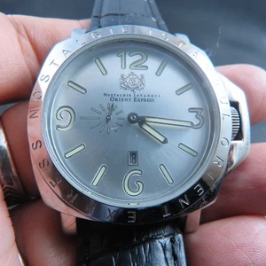 Reloj automático para hombre Orient Express Special Day WR 100M todo acero - Imagen 1 de 9