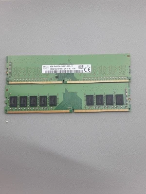 SK Hynix 8 GB DDR4 2400 ECC UDIMM RAM 1Rx8 PC4-19200 HMA81GU7AFR8N-UH 288 pin - Immagine 1 di 4