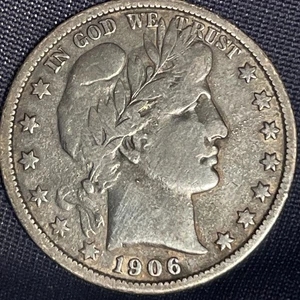 1906-D Barber Half Dollar - Picture 1 of 3