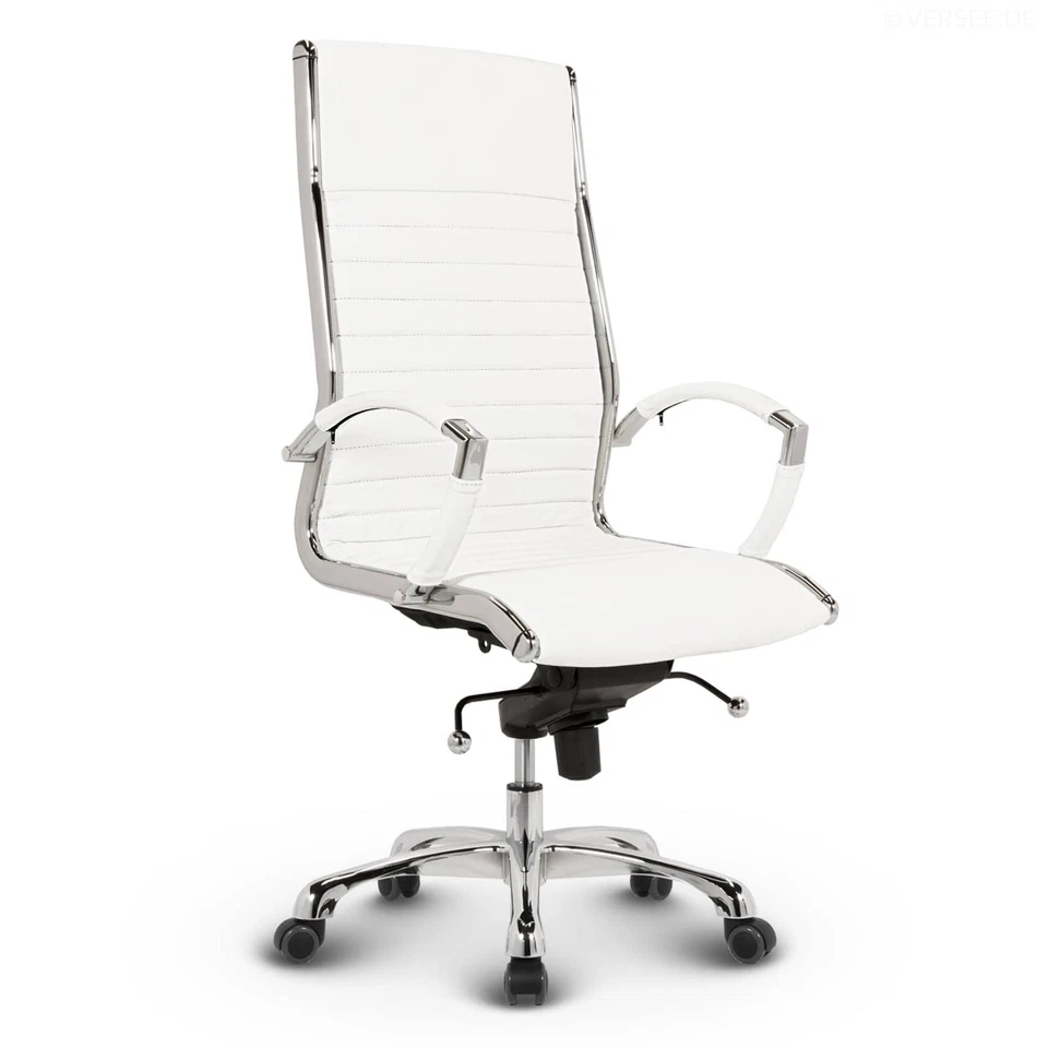 VERSEE Montreal Chefsessel Schreibtischstuhl Bürostuhl Drehstuhl Echt-Leder - Bild 1 von 4