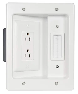 Legrand - OnQ Wall Cable Concealer Kit Flat Panel TV Connection Kit with Cabl... - Afbeelding 1 van 9
