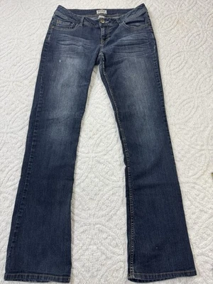 Mudd Jeans Womens Sz 11 Mid Rise Blue Denim Flared - Image 1 of 4