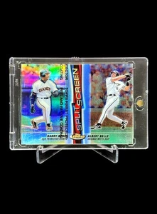 1999 Topps Finest BARRY BONDS REFRACTOR W/ COATING “Split Screen”🔥RARE SSP🔥 - Picture 1 of 11