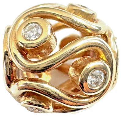 Pandora 14k Diamond Destiny Charm 10th Anniversary Limited Edition 750471D - Image 1 of 4