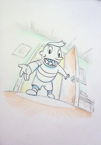 Cuaderno de bocetos Teacher's Pet 2000 original Moisés Macasinag dibujado a mano arte de Disney - Imagen 1 de 2