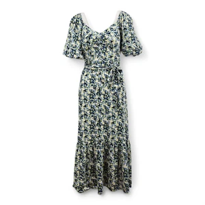 M&S Collection Floral V-Neck Midaxi Tea Dress RRP £45.00 - Picture 1 of 8