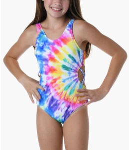 Hobie Kids L123434 To Dye For Tank Cutout One-Piece Girl's Size 16 - Picture 1 of 4