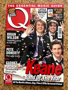 Q British Music Magazine KEANE Cover #222 Pete Doherty Brian Wilson Jan 2005 - Picture 1 of 1