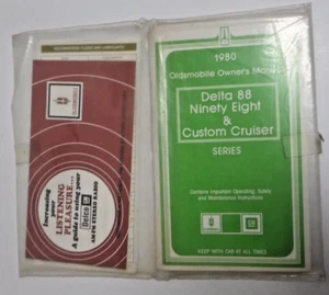 1980 Oldsmobile Delta 88 98 custom cruiser owner's manual and other papers - Picture 1 of 1