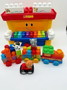 VTG Mega Bloks Mr. Piano Interactive Music Letter Train Set Figurines SEE VIDEO! - Picture 1 of 9