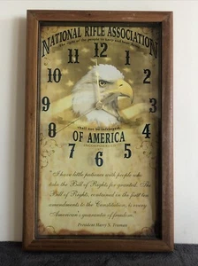 Vintage National Rifle Association 2nd Amendment Wanduhr. Top Zustand!! - Bild 1 von 3