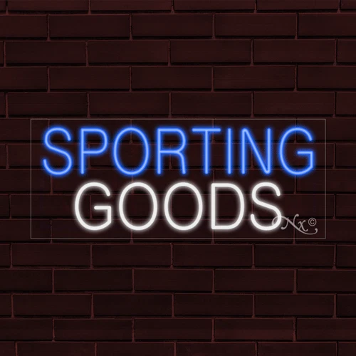 BRAND NEW "SPORTING GOODS" 30x12X1 INCH LED FLEX INDOOR SIGN 30128 - Image 1 of 1