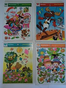 Vintage Children’s Frame / Tray Puzzles - 1974  Whitman, Lot Of 4