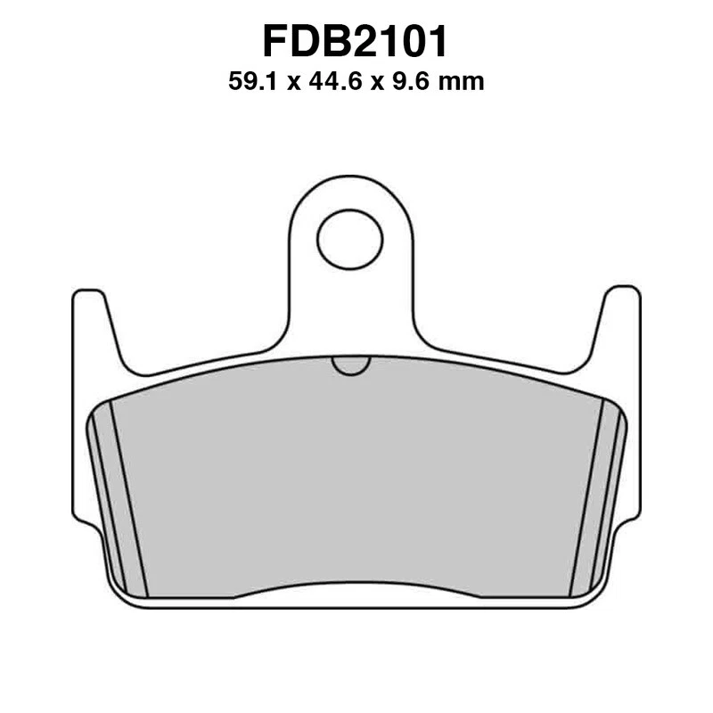 Coppia pastiglie freno FERODO Fdb2101ag Argento