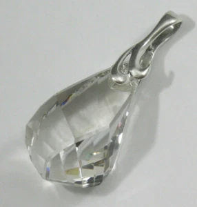 Avilagems große Helix Swarovski Kristall Silber Schirm Anhänger 925 Sterlingsilber - Bild 1 von 4