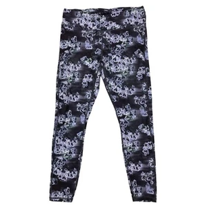 Fabletics Mid-Rise PureLuxe Leggings Medium Purple Floral - Picture 1 of 8