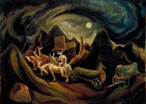 Going West by Jackson Pollock ,Handmade Canvas Oil Painting Reproduction JP023 - Picture 1 of 3