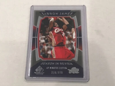 2004 Upper Deck SP  Season in Review Lebron James #157, #'d/999 Gem Mint Rare - Image 1 of 3