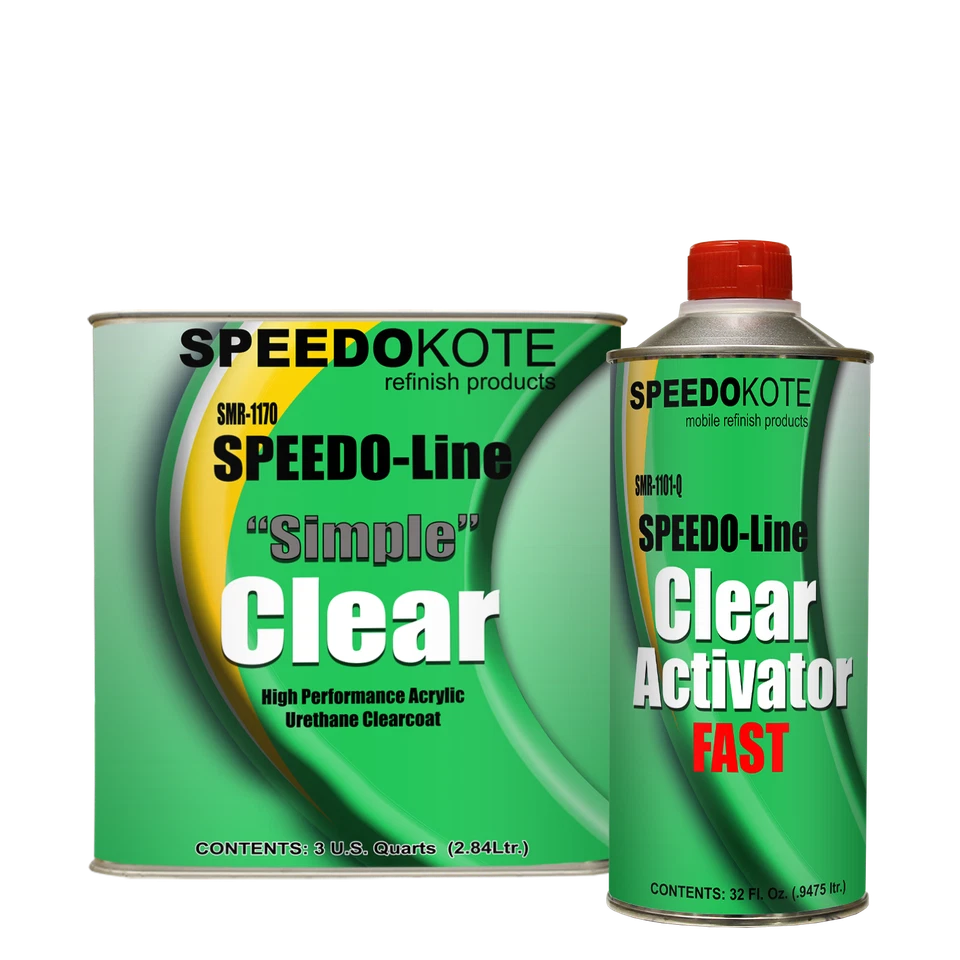 Automotive Acrylic Urethane Clear Coat, 3:1 mix Clearcoat gallon Kit w/Fast Act. - Image 1 of 1
