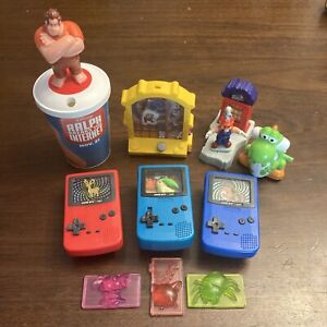 Vintage Burger King Happy Meal Toys Lot of 7 Toys - Pokemon Mario Yoshi Ralph