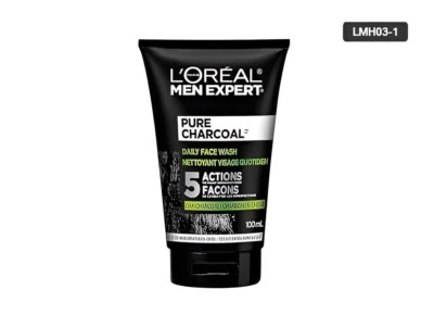 Jabón facial Loreal Men Expert carbón puro 5 acciones 100 ml - CANADÁ Foto 1 de 4