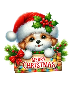 Merry Christmas Wall Decal Sticker 18X18cm Large - Picture 1 of 1