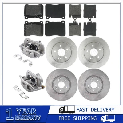 Pinzas de freno rotores de freno pastillas de freno para Mercedes-Benz CLK350 3,5 L 2008 2009 Foto 1 de 4