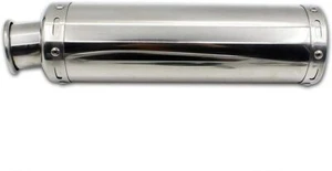 50cc High Performance Muffler 4 Stroke GY6 Engine Stainless Cannister Only - Foto 1 di 1