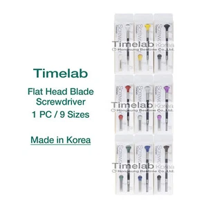 TIMELAB Watch Jewelry Repair Precision Screwdriver FLAT HEAD Blade 1 PC 9 Sizes  - Picture 1 of 33