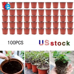 Plastic Plant Flower Nursery Garden Seedlings Starting Pots Container 50/100PCS - Picture 1 of 25
