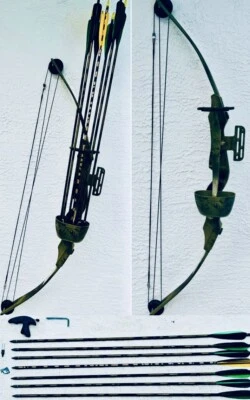 BEAR ARCHERY BLACK BEAR COMPOUND BOW - RH 30DL 55DW 36SL Serial#338143 Camo. - Image 1 of 4