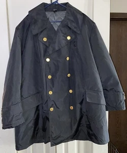 Abrigo Chaqueta Guardián De Colección Azul Nylolite Botones Dorados Para Hombre Talla XL - Imagen 1 de 4