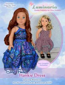 Printed Pattern 18" Doll Clothes American Girl Modern Trendy Sun Dress Summer - Picture 1 of 10