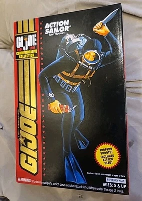Hasbro G.I. 1994 vintage Joe Gijoe Action Soldier Navy Frogman Figura Juguete Sin usar, en caja Foto 1 de 4